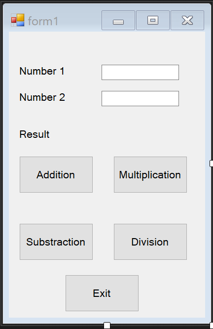 Calculator application interface from the C# archive